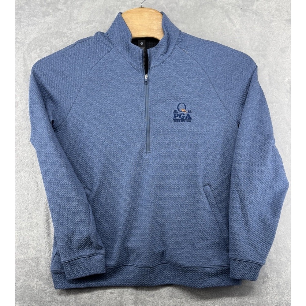 Lululemon PGA Championship Quail Hollow Textured Double Knit 1/4 Zip Men's M NWT